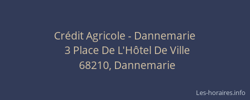 Cr&eacute;dit Agricole - Dannemarie