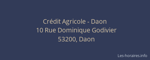 Cr&eacute;dit Agricole - Daon