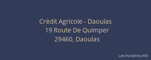 Crédit Agricole - Daoulas