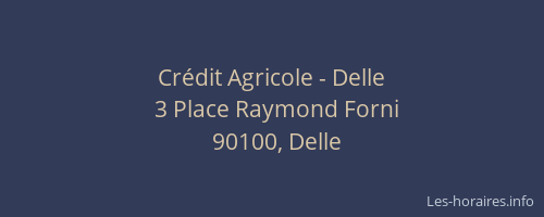Crédit Agricole - Delle