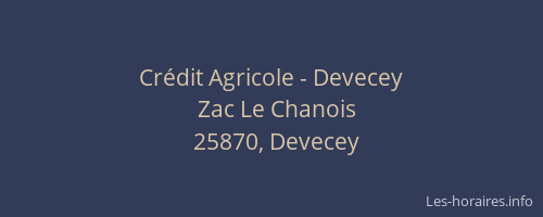 Crédit Agricole - Devecey