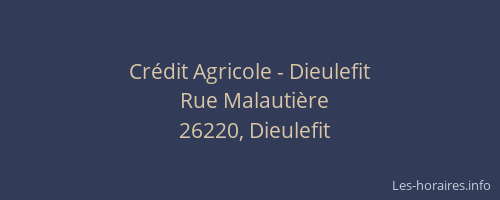 Cr&eacute;dit Agricole - Dieulefit