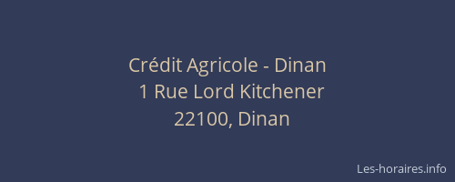 Crédit Agricole - Dinan