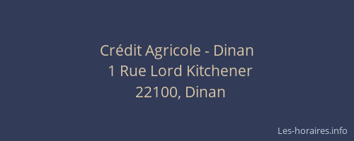 Cr&eacute;dit Agricole - Dinan