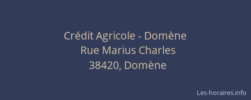 Cr&eacute;dit Agricole - Dom&egrave;ne