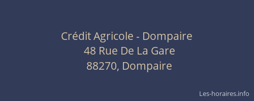 Cr&eacute;dit Agricole - Dompaire