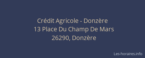 Crédit Agricole - Donzère