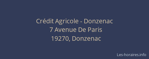 Cr&eacute;dit Agricole - Donzenac
