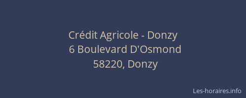 Cr&eacute;dit Agricole - Donzy