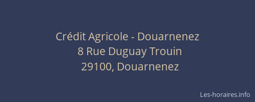 Crédit Agricole - Douarnenez