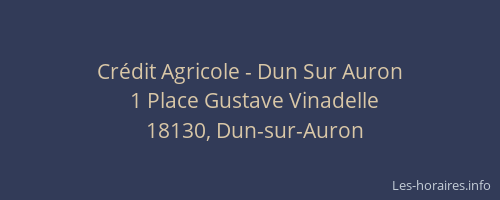 Crédit Agricole - Dun Sur Auron