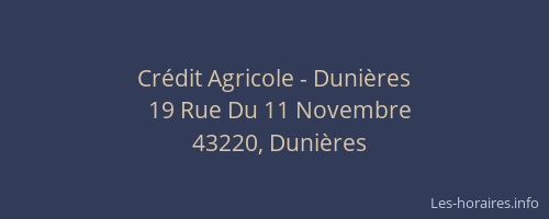 Crédit Agricole - Dunières