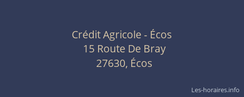 Crédit Agricole - Écos