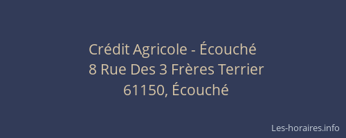 Cr&eacute;dit Agricole - &Eacute;couch&eacute;