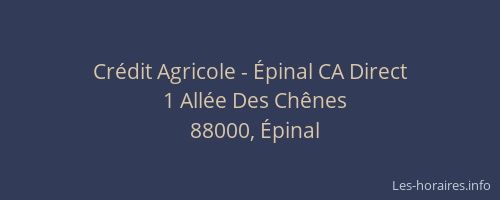 Crédit Agricole - Épinal CA Direct