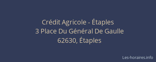 Crédit Agricole - Étaples