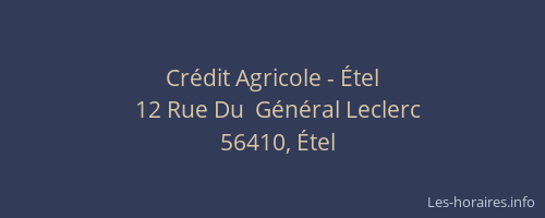 Crédit Agricole - Étel