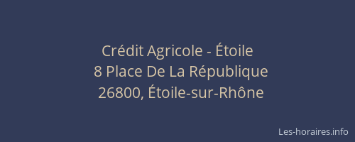 Crédit Agricole - Étoile