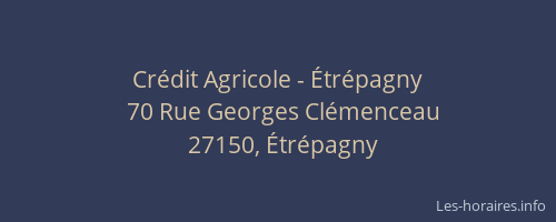 Cr&eacute;dit Agricole - &Eacute;tr&eacute;pagny