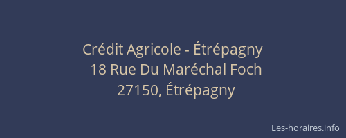 Cr&eacute;dit Agricole - &Eacute;tr&eacute;pagny