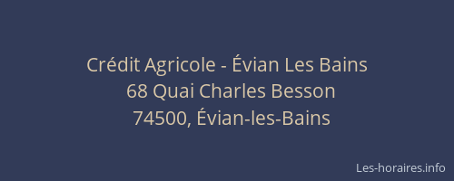 Crédit Agricole - Évian Les Bains