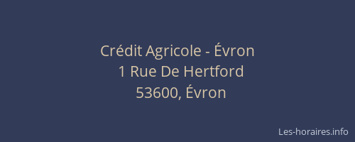 Crédit Agricole - Évron