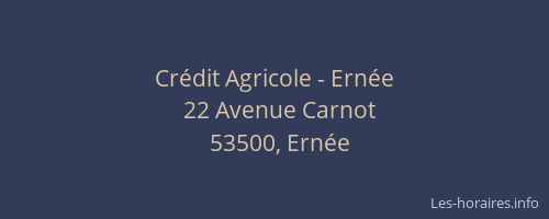 Crédit Agricole - Ernée