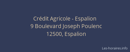Crédit Agricole - Espalion