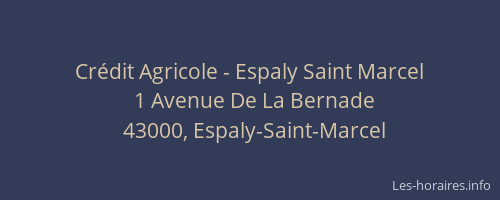 Crédit Agricole - Espaly Saint Marcel