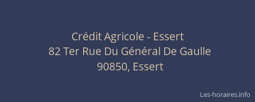 Cr&eacute;dit Agricole - Essert