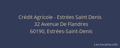 Crédit Agricole - Estrées Saint Denis