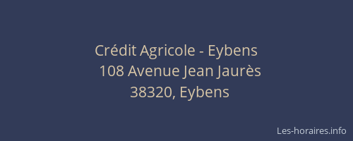 Crédit Agricole - Eybens