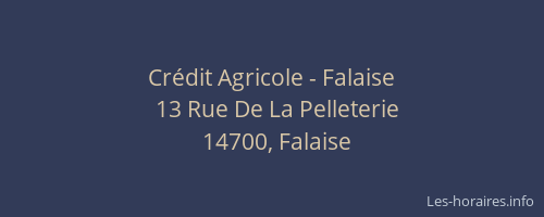 Crédit Agricole - Falaise