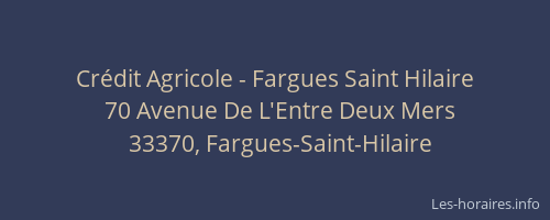 Crédit Agricole - Fargues Saint Hilaire