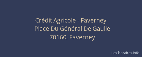 Crédit Agricole - Faverney