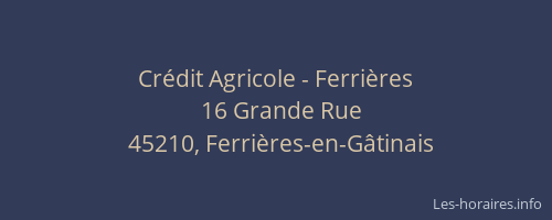 Crédit Agricole - Ferrières