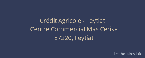Crédit Agricole - Feytiat