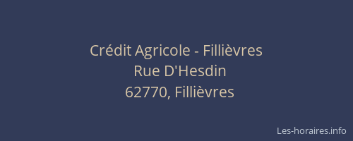 Crédit Agricole - Fillièvres