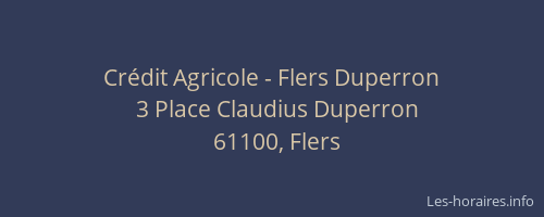 Cr&eacute;dit Agricole - Flers Duperron