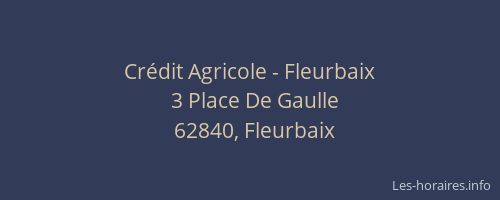 Crédit Agricole - Fleurbaix