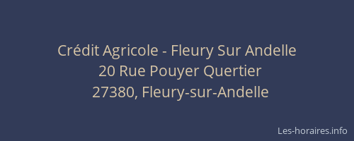 Cr&eacute;dit Agricole - Fleury Sur Andelle