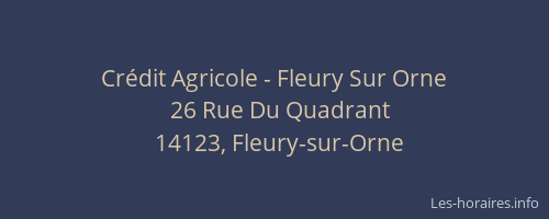 Crédit Agricole - Fleury Sur Orne