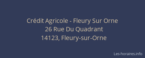 Cr&eacute;dit Agricole - Fleury Sur Orne