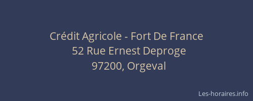 Cr&eacute;dit Agricole - Fort De France