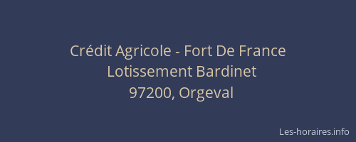 Crédit Agricole - Fort De France