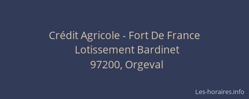 Cr&eacute;dit Agricole - Fort De France