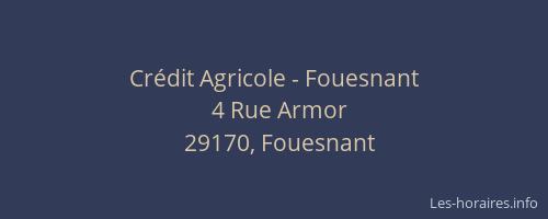 Cr&eacute;dit Agricole - Fouesnant