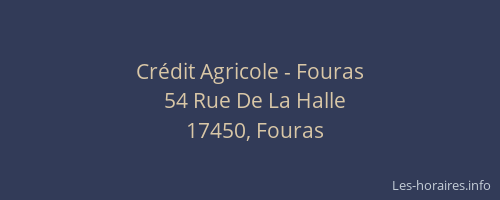 Crédit Agricole - Fouras