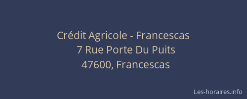 Crédit Agricole - Francescas