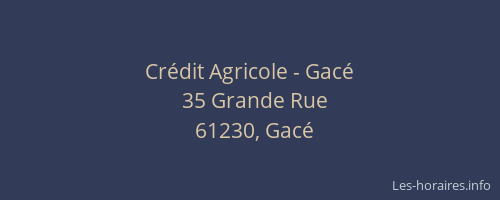 Crédit Agricole - Gacé